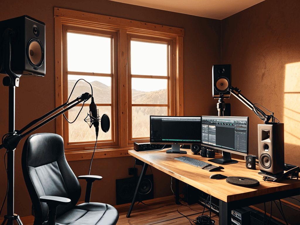 Spin Your Small Budget podcasting setup