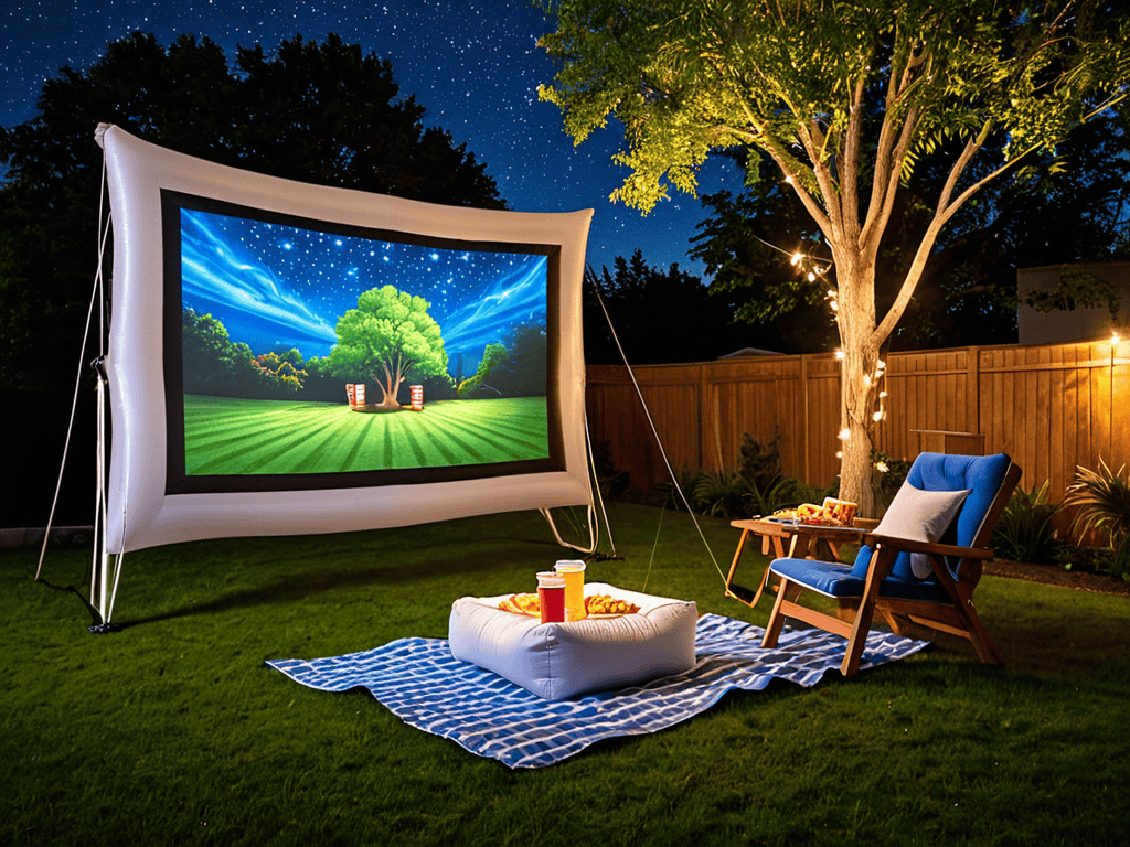 Portable projectors for outdoor movies guide