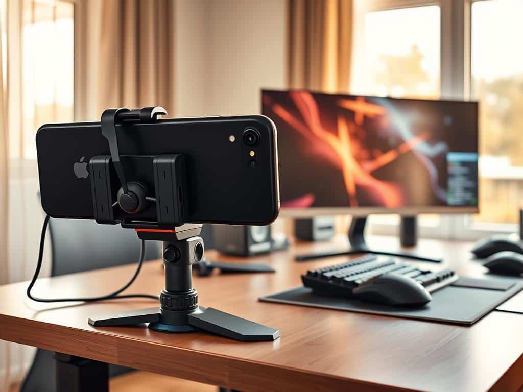 mobile gaming setup