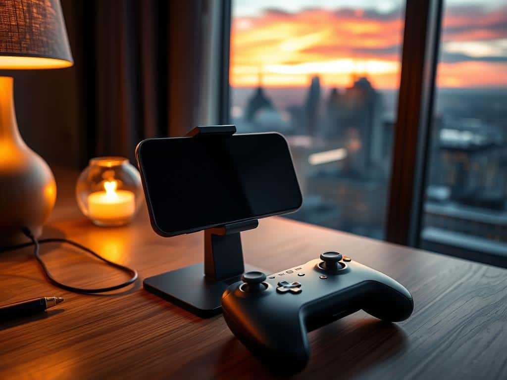 mobile gaming setup
