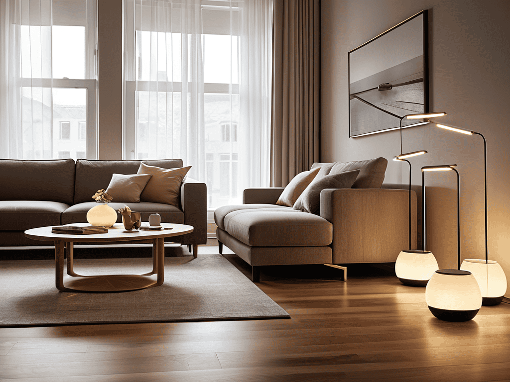 Smart lighting system setup at home