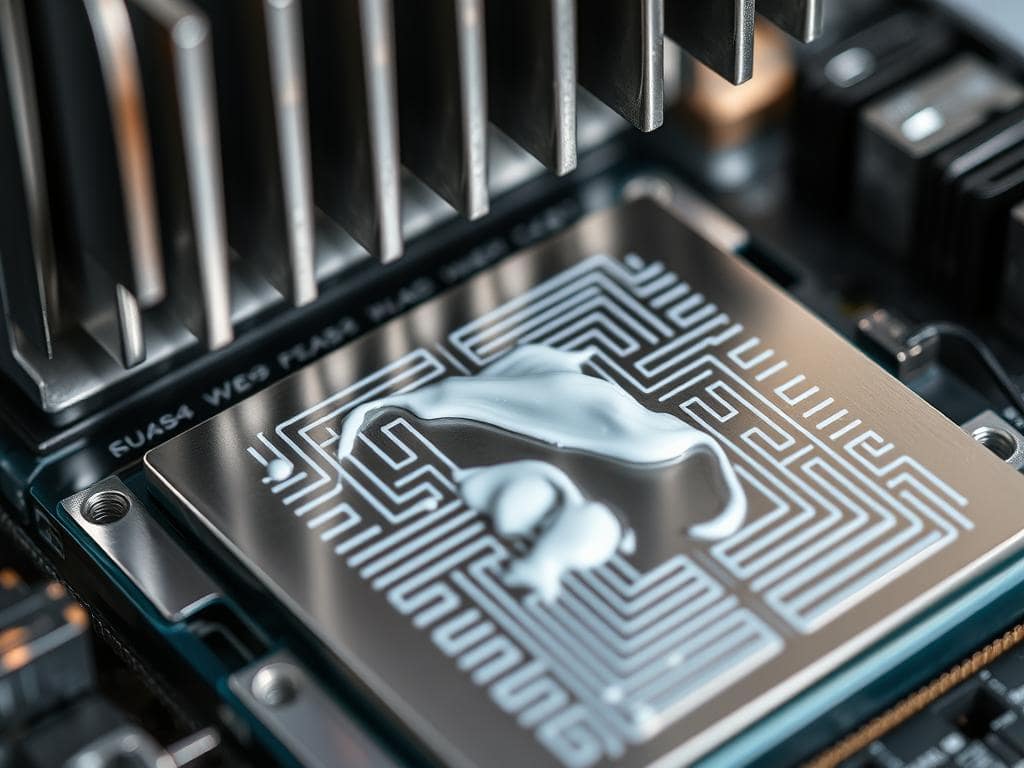 thermal paste application