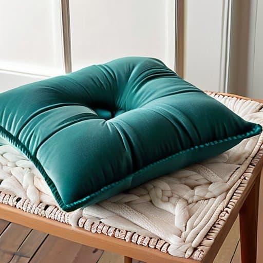 Wrapping It All Up tufted floor pillow