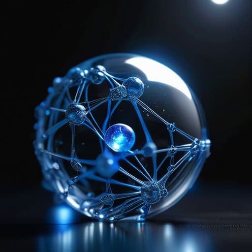 Quantum entanglement distribution concept visualization.