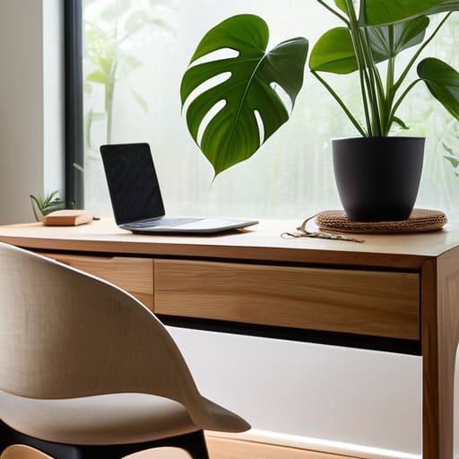Biophilic Inspiration Workspace Setup Guide photograph.